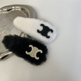 Lindas pinzas para el pelo de peluche